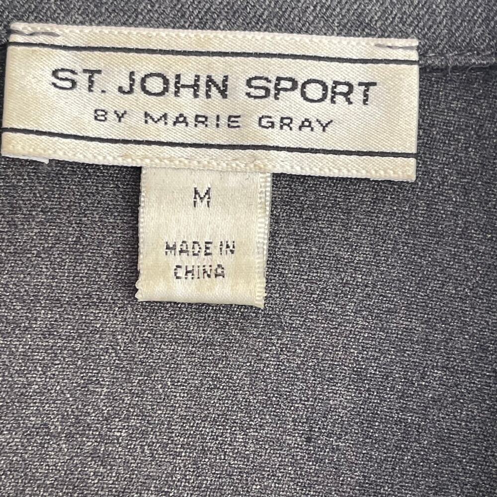 Vintage 90s St. John Sport Grommets Eyelet Two Piece Pant Coat Set Size 6 - Picture 12 of 14